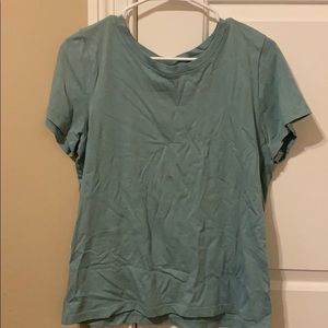 Blue/green short sleeve shirt